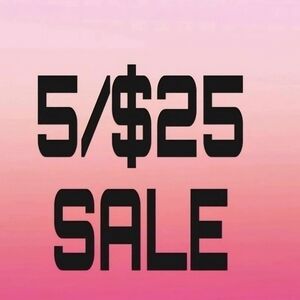 ALL LISTINGS THAT HAVE A 💵 EMOJI IS 5/$25